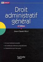 Couverture du livre « HU DROIT ; droit administratif général (4e édition) » de Jean-Claude Ricci aux éditions Hachette Education
