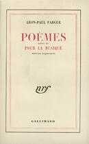 Couverture du livre « Poemes / pour la musique » de Leon-Paul Fargue aux éditions Gallimard (patrimoine Numerise)