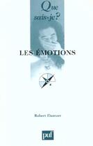 Couverture du livre « Les émotions » de Robert Dantzer aux éditions Que Sais-je ?