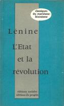 Couverture du livre « Etat et la revolution (l') » de Lenine aux éditions Editions Sociales