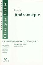 Couverture du livre « Andromaque » de Racine Jean aux éditions Hatier