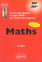 Couverture du livre « Mathematiques mp-mp* - exercices corriges » de Eric Merle aux éditions Ellipses