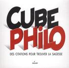 Couverture du livre « Cube philo » de V Dupuy aux éditions Milan