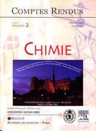 Couverture du livre « Comptes rendus academie des sciences, chimie, t.6, fascicule 2, fevrier 2003 : concoord-gecom 2002 » de  aux éditions Elsevier