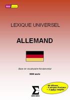 Couverture du livre « Lexique universel allemand » de Christian Lassay aux éditions Sigma Livres