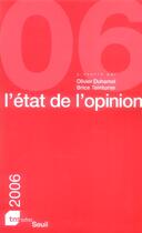 Couverture du livre « L'etat de l'opinion (2006) » de Tns Sofres aux éditions Seuil