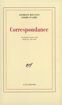 Couverture du livre « Correspondance » de Rouault/Suares aux éditions Gallimard