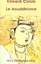 Couverture du livre « Le bouddhisme » de Edward Conze aux éditions Rivages