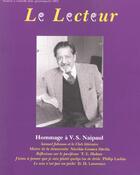 Couverture du livre « V.s.naipaul saint petersb » de  aux éditions Rocher