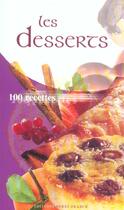 Couverture du livre « Les desserts » de  aux éditions Ouest France