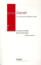 Couverture du livre « Pour Genet » de  aux éditions Verdier