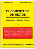 Couverture du livre « El comentario de textos » de Jose Antonio Benito Lobo et Martin Fernandez Vizoso aux éditions Edinumen