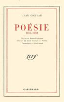 Couverture du livre « Poésie ; 1916-1923 » de Jean Cocteau aux éditions Gallimard