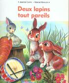 Couverture du livre « Deux lapins tout pareils » de Cappe/Marlier aux éditions Casterman