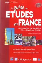 Couverture du livre « Guide des etudes en france » de  aux éditions Studyrama