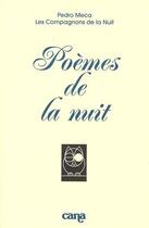 Couverture du livre « Poèmes de la nuit » de Pedro Meca aux éditions Desclee De Brouwer