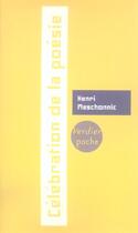 Couverture du livre « Celebration de la poesie » de Henri Meschonnic aux éditions Verdier