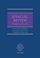 Couverture du livre « Judicial Review: Principles and Procedure » de Sharland Andrew aux éditions Oup Oxford