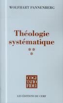 Couverture du livre « Theologie systematique iii » de Pannenberg W aux éditions Cerf