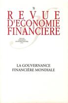 Couverture du livre « La gouvernance financière mondiale » de  aux éditions Association D'economie Financiere