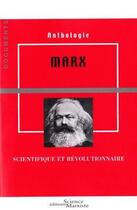 Couverture du livre « Marx ; scientifique et révolutionnaire » de  aux éditions Science Marxiste
