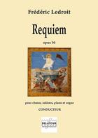 Couverture du livre « Requiem opus 50 - Conducteur » de Frederic Ledroit aux éditions Delatour