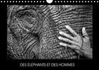 Couverture du livre « Des elephants et des hommes calendrier mural 2018 din a4 hor - la relation entre les elephant » de Mutzig J aux éditions Calvendo
