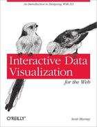 Couverture du livre « Interactive Data Visualization for the Web » de Scott Murray aux éditions O'reilly Media