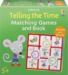 Couverture du livre « Telling the time matching games and book » de Jayne Schofield et Kate Nolan aux éditions Usborne
