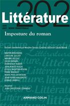 Couverture du livre « Litterature n 202 2/2021 imposture du roman » de  aux éditions Armand Colin