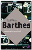 Couverture du livre « Barthes » de Raphael Enthoven aux éditions Fayard