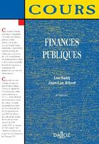 Couverture du livre « Finances publiques (5e édition) » de Luc Saidj et Jean-Luc Albert aux éditions Dalloz