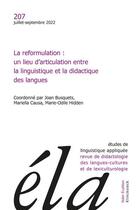 Couverture du livre « La reformulation : un lieu d'articulation entre la linguistique et la didactique des langues » de Etudes De Linguistique Appliquee aux éditions Klincksieck