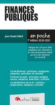 Couverture du livre « Finances publiques (édition 2020/2021) » de Jean-Claude Zarka aux éditions Gualino