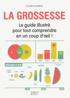 Couverture du livre « La grossesse ; le guide illustré pour tout comprendre en un coup d'oeil ! » de Claire Plimmer aux éditions First