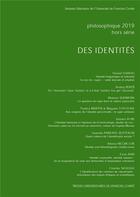 Couverture du livre « Philosophique 2019/2. des identites » de Marti Lebaud Daniel aux éditions Pu De Franche Comte