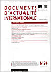 Couverture du livre « Documents d'actualite internationale t.24 » de Documents D'Actualite Internationale aux éditions Documentation Francaise