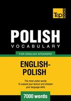 Couverture du livre « Polish Vocabulary for English Speakers - 7000 Words » de Andrey Taranov aux éditions T&p Books