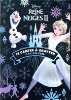 Couverture du livre « La reine des neiges 2 - les ateliers - bloc - 12 cartes a gratter arc-en-ciel - disney » de  aux éditions Disney Hachette