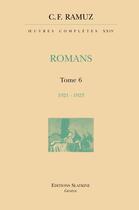 Couverture du livre « Oeuvres complètes t.24 ; romans t.6 ; 1921-1923 » de Charles-Ferdinand Ramuz aux éditions Slatkine