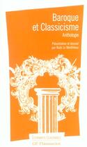 Couverture du livre « Baroque et classicisme - anthologie » de  aux éditions Flammarion