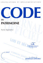 Couverture du livre « Code du patrimoine ; partie législative » de  aux éditions Documentation Francaise