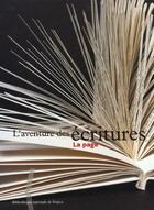 Couverture du livre « L'aventure des ecritures 3 : la page » de Anne Zali aux éditions Bnf Editions