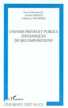 Couverture du livre « Univers prive et public dynamiques de recompositions » de Claude Giraud aux éditions L'harmattan