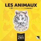 Couverture du livre « Les animaux + 60 stickers en relief a colorier ! » de Gaelle Souppart aux éditions Cerf Volant
