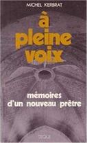 Couverture du livre « A Pleine Voix » de  aux éditions Tequi