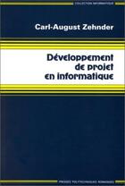 Couverture du livre « Develo de proj.informatiq » de Zehnder aux éditions Ppur