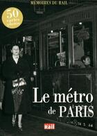 Couverture du livre « Le métro de Paris ; 50 cartes photos » de  aux éditions La Vie Du Rail