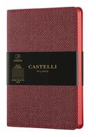 Couverture du livre « Carnet harris poche ligné maple red » de  aux éditions Castelli Milano