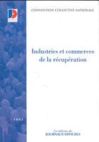 Couverture du livre « Industries et commerces de la recuperation » de  aux éditions Documentation Francaise